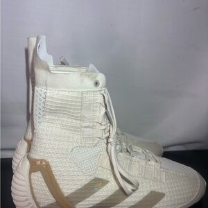 Adidas Speedex 23 Boxing Shoes High Top Ivory Men’s Size 7 Women’s Size 8 JH8822